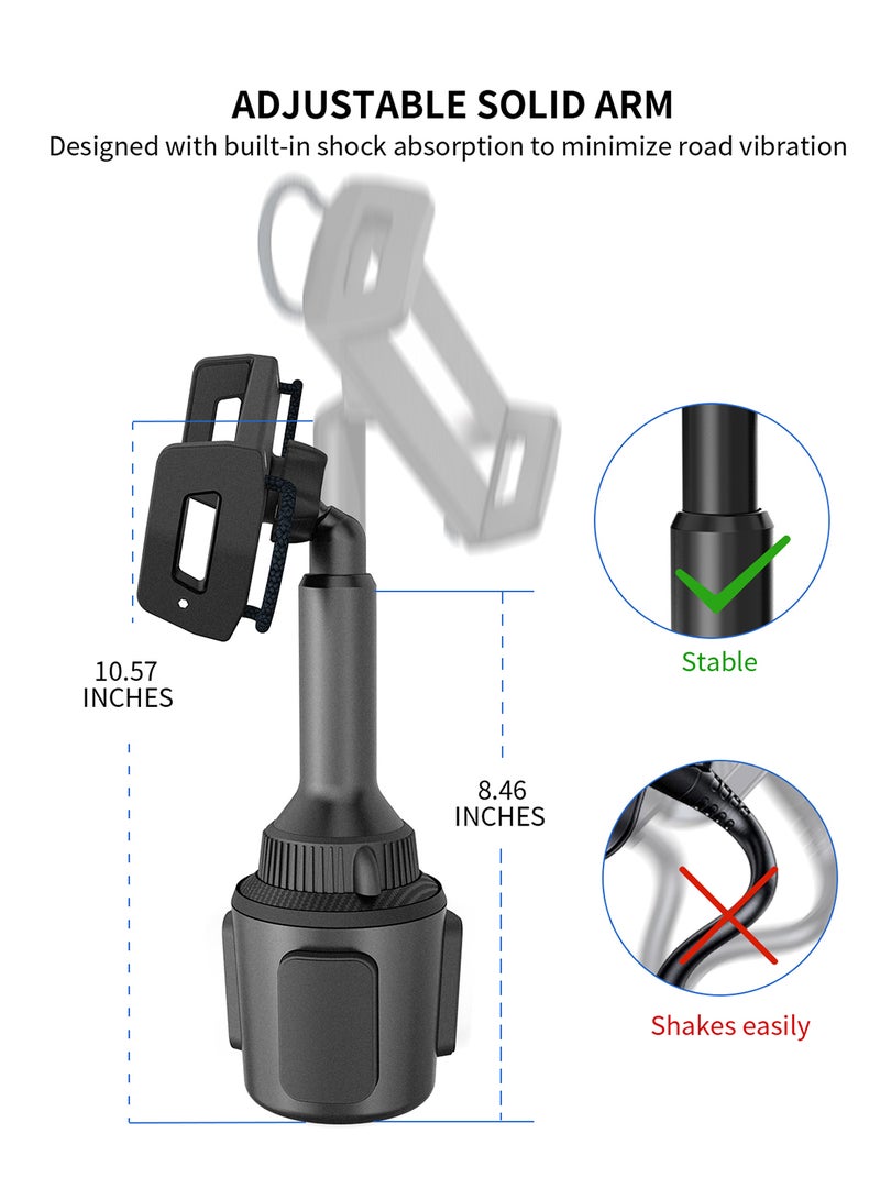 A2C Universal Tablet Cup Holder Mount, Adjustable 4.7-12.9 Inch Tablet Mount, Compatible with iPad Mini/Air/Pro, iPhone, All Smartphones - Image 5